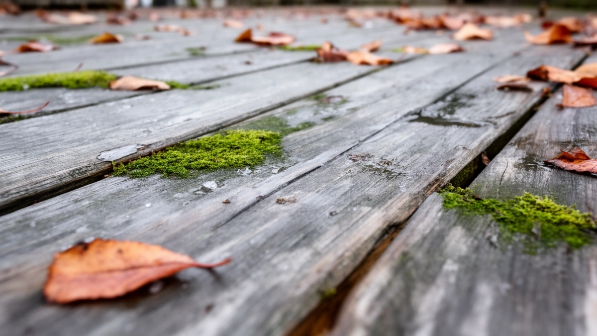 Czyszczenie deski tarasowej