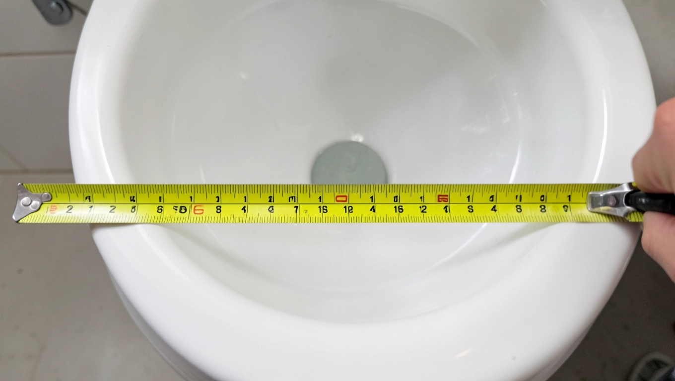 Jak zmierzyć długość muszli klozetowej?