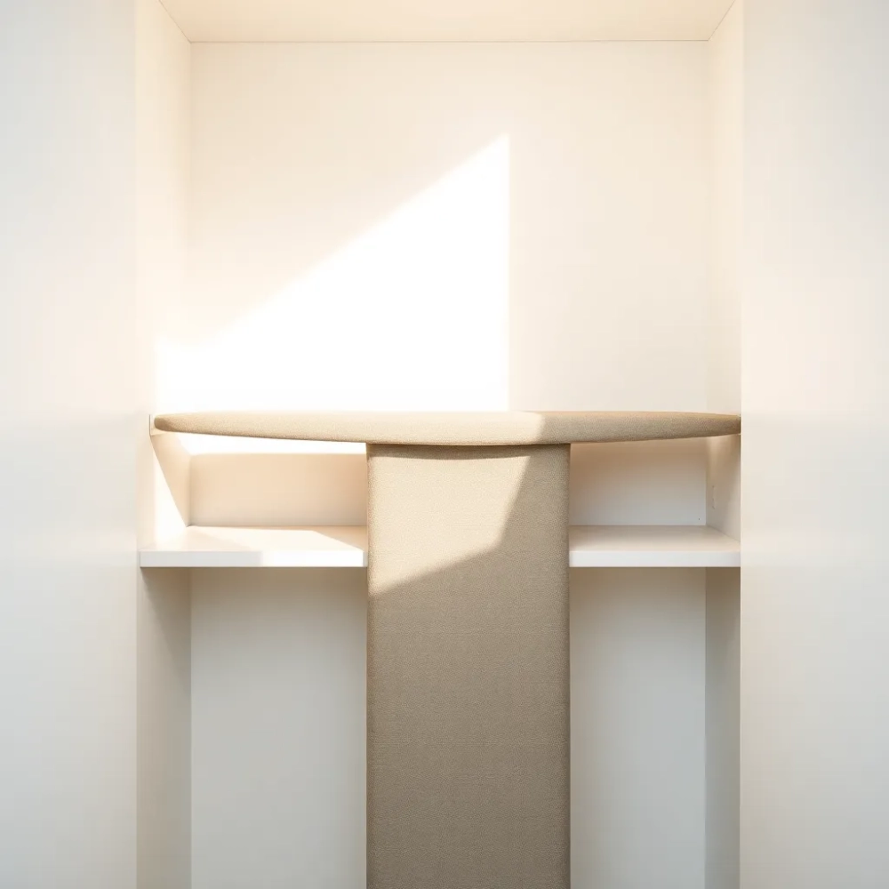 Miejsce na deskę do prasowania w szafie