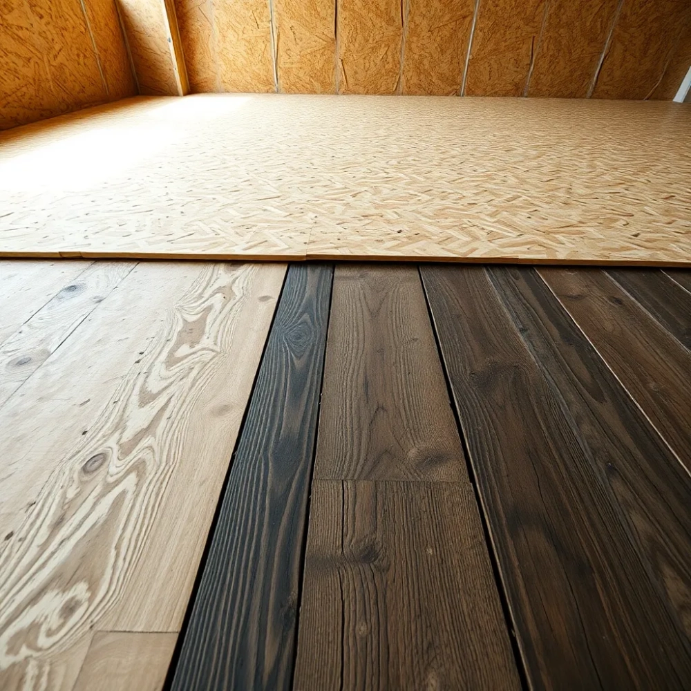 Podłoga z OSB na starych deskach